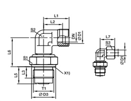 DVWE-M 90°滑動軸承旋轉(zhuǎn)接頭、parker球閥、PARKER卡套接頭