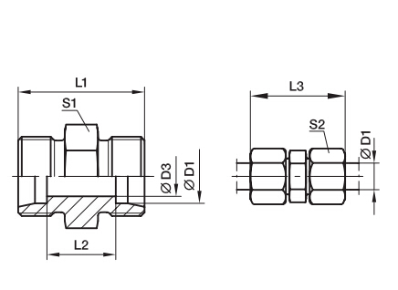 G 直通接頭、PARKER卡套接頭、PARKER接頭