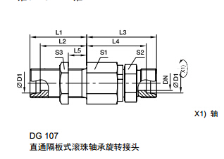 DG 隔板式滾珠軸承旋轉(zhuǎn)接頭、parker球閥、PARKER卡套接頭