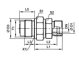 DVGE-R 端直通滑動軸承旋轉(zhuǎn)接頭、parker球閥、PARKER接頭