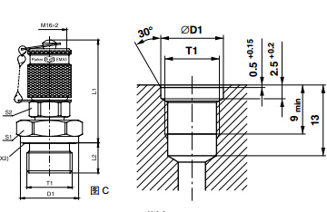 測(cè)壓接頭 EMA3 外螺紋測(cè)試點(diǎn)接頭 - 連接螺紋M16x2、PARKER卡套接頭、PARKER接頭